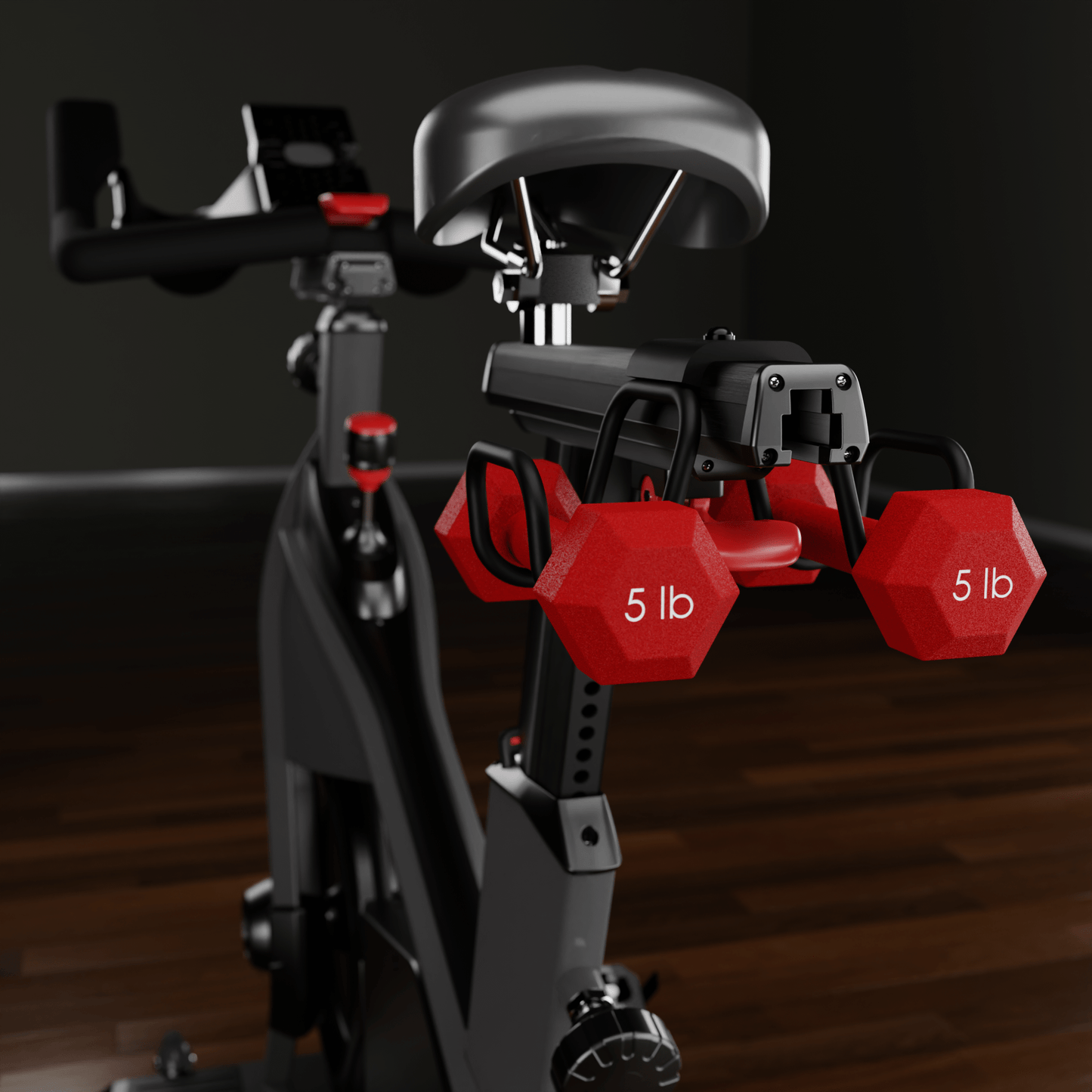 Bike Dumbell Holder