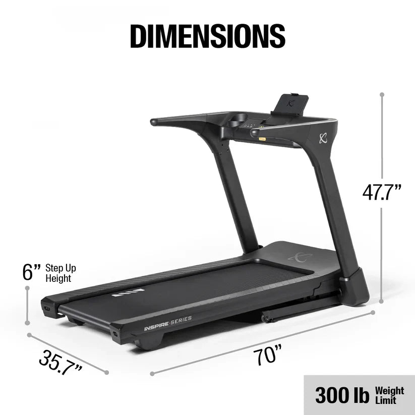 Inspire Series T4 Folding Treadmill