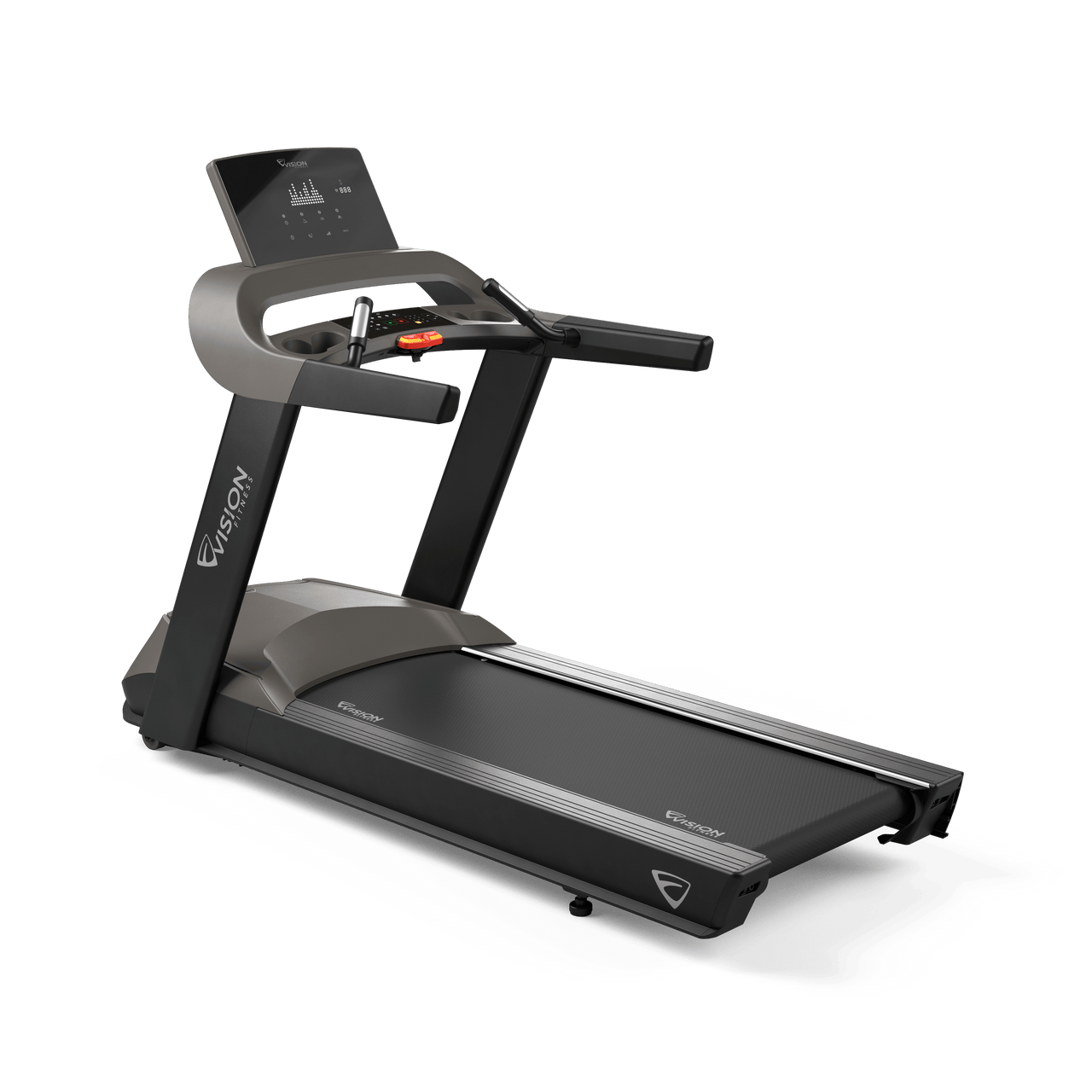 Vision Fitness T600ENT Matte Black Treadmill with 22" HD Touchscreen & AC Motor
