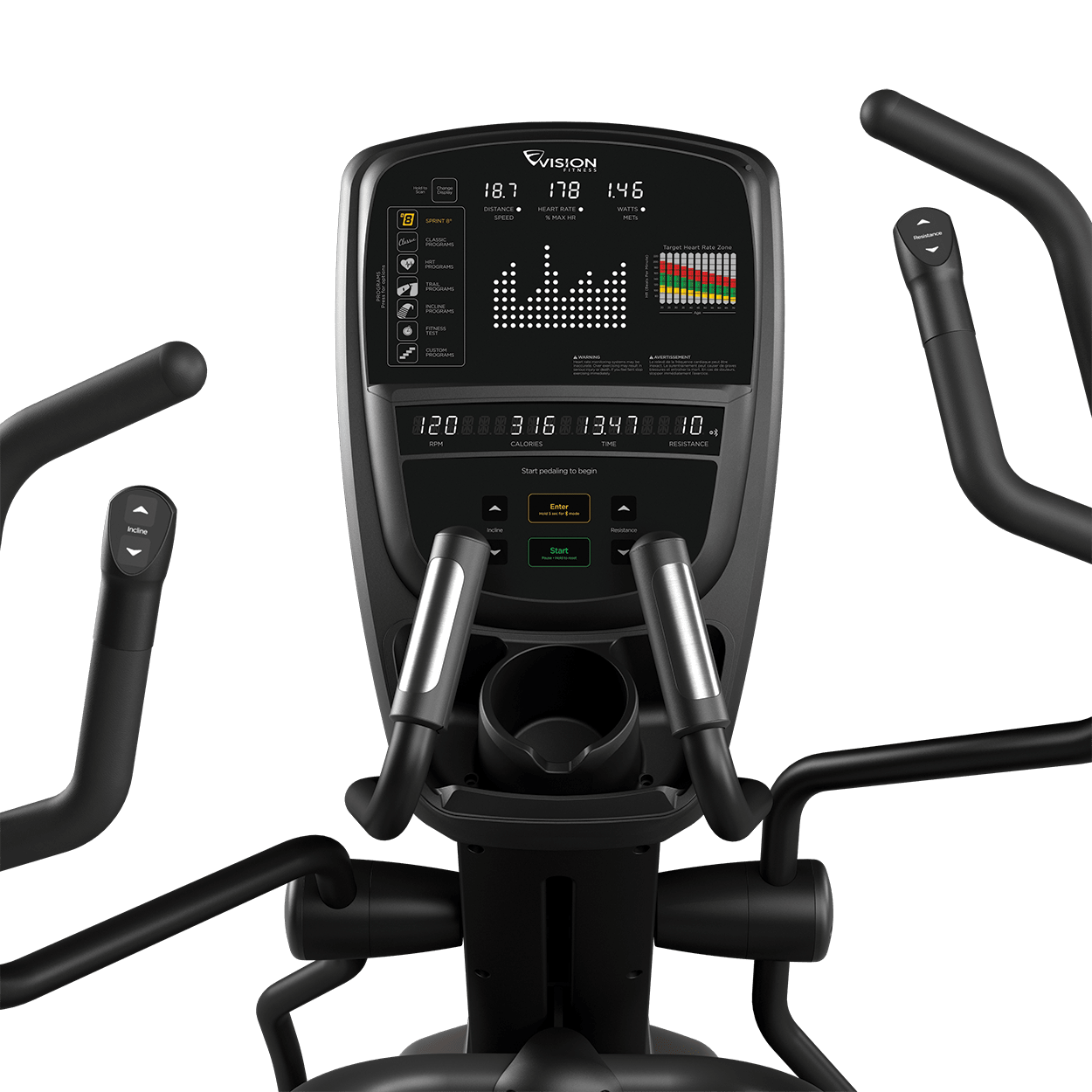 Vision Fitness S70 Ascent Trainer w/ LED Console