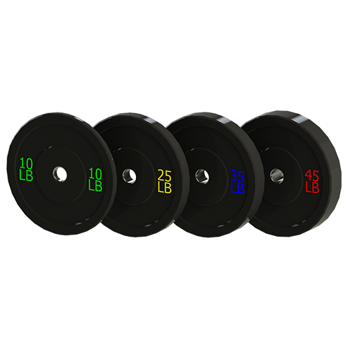 THROWDOWN FIT BUMPER PLATE 25 LBS - BLACK